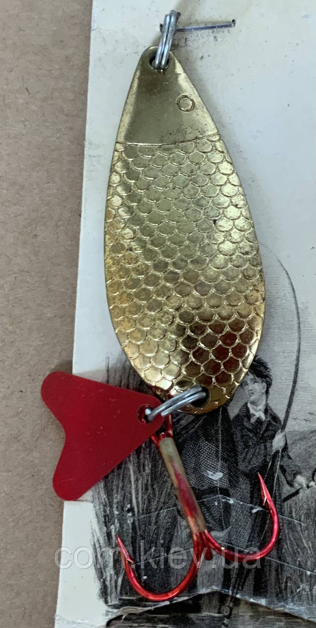 Блешня коливальна Lady Spinnex 18 г / 62 мм золото, фото 1