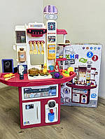 Кухня інтерактивна M 6009 I UA Limo Toy 110 см вода пар звук світло 88 предметів українське озвучування