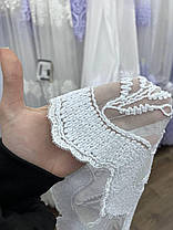 Тюль бамбук на шинилевій нитці заввишки 2,8 м. біла, фото 5