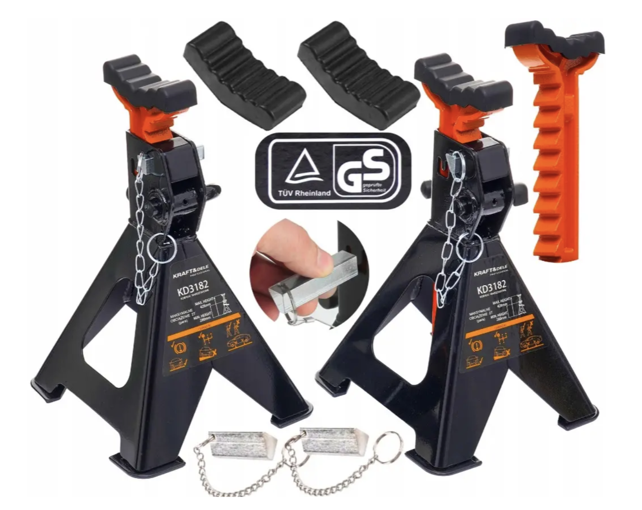 Підставка для автомобіля 2шт Kraft&Dele KD3183