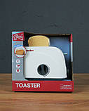 Дитяча побутова техніка тостер Tegole F 2302 підкидається хліб, фото 6