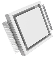 Kvadro-125 гіпсовий дифузор прихованого монтажу в стелю із гіпсокартону, Ergovent (Литва)