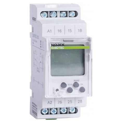 Ex9DTSC 1CO 230V Таймер цифровий, програми рік, місяць, доба, тиждень, функція комфорт, 1 канальний Noark, фото 1