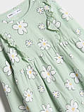Сукня плаття з оборкою (довгий рукав) Sinsay на дівчинку р.86, 12-18 місяців, квіти, фото 2