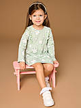 Сукня плаття з оборкою (довгий рукав) Sinsay на дівчинку р.86, 12-18 місяців, квіти, фото 4