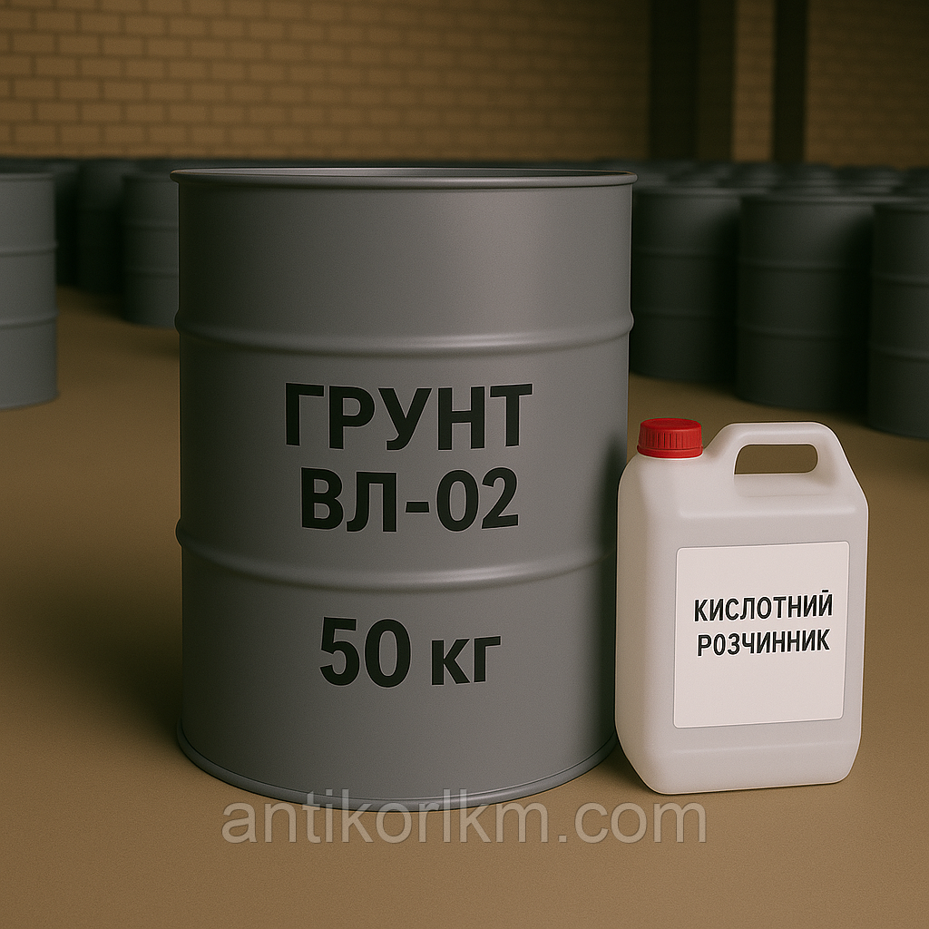 Грунтовка ВЛ-02 Фосфатуюча, (40 кг + 10 кг комплект)