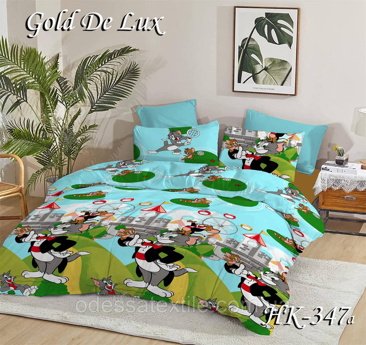 Полуторна постільна білизна Тет-@-Тет НК-347а (економ), фото 1