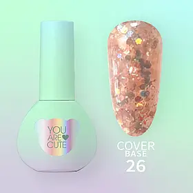Камуфлююча база YouAreCute Cover Base №26, 5 мл