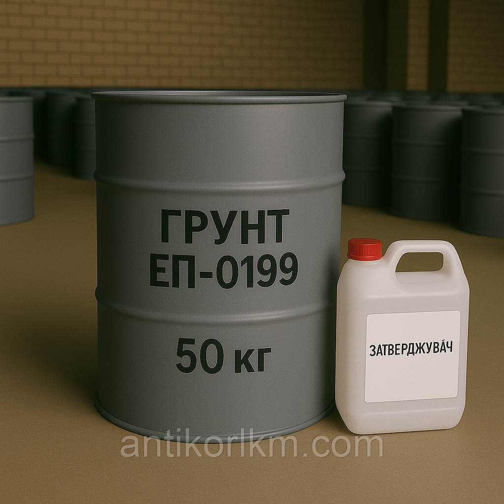 Грунтовка епоксидна ЕП-0199, (48 кг + 2 кг комплект), фото 1