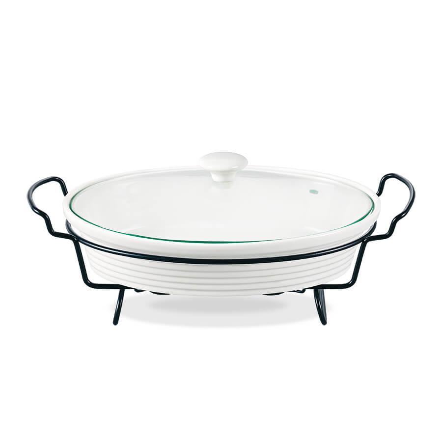 Марміт настільний керамічний MAESTRO MR-11460-74 | страва з підігрівом на підставці Маестро, Маестро, фото 1