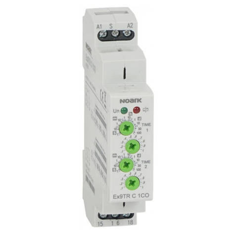 Реле часу циклічне 1CO контакт 16A 12-240V AC/DC перемикач вкл/викл Ex9TR C Noark 111729, фото 1