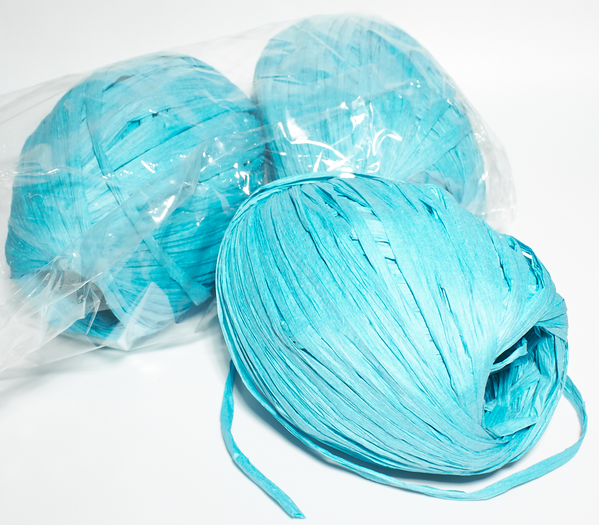 Рафія бірюза(упаковка), фото 1