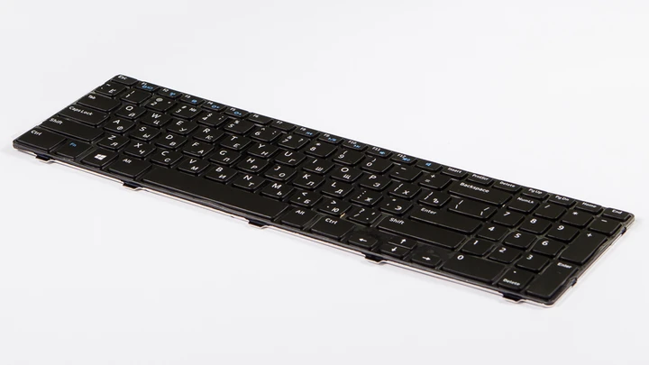 Клавіатура для ноутбука DELL Inspiron 15V, 15VR, 1316, 3521, 3537, 5421, 5521, 5535, 5537 Black, RU, чорна рамка Dell 23A33-US