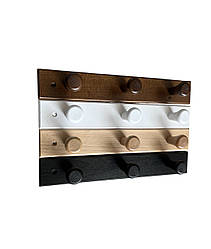 Вішак дерев'яний настінний на 3 гачки