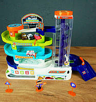 Інтерактивний автотрек WToys 92629 Українська озвуча, підіймач, машинки