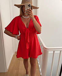 Зручний та стильний комбез червоного кольору