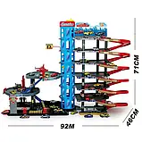 Великий Гараж Парківка Трек 7 поверхів 8 машинок заправляння ліфт 92820, фото 5