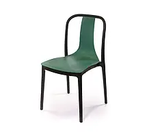Стілець АКЛАС Ристрето PL Червоний, стильний пластиковий стілець, універсальний стілець для кухні, саду та тераси Зелений