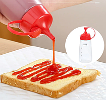 Силіконова пляшка з дозатором, соусник, пляшка для соусів, 300 мл
