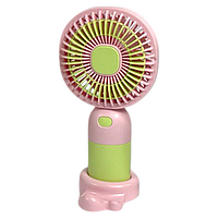 Мінівентилятор (вбуд. акум./підст. для телефона/ЗП Type-C) в асорт., Вентилятор маленький ручний