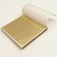 Поталь книжка, 100 аркушів  античного срібного кольору, 8×8.5 см