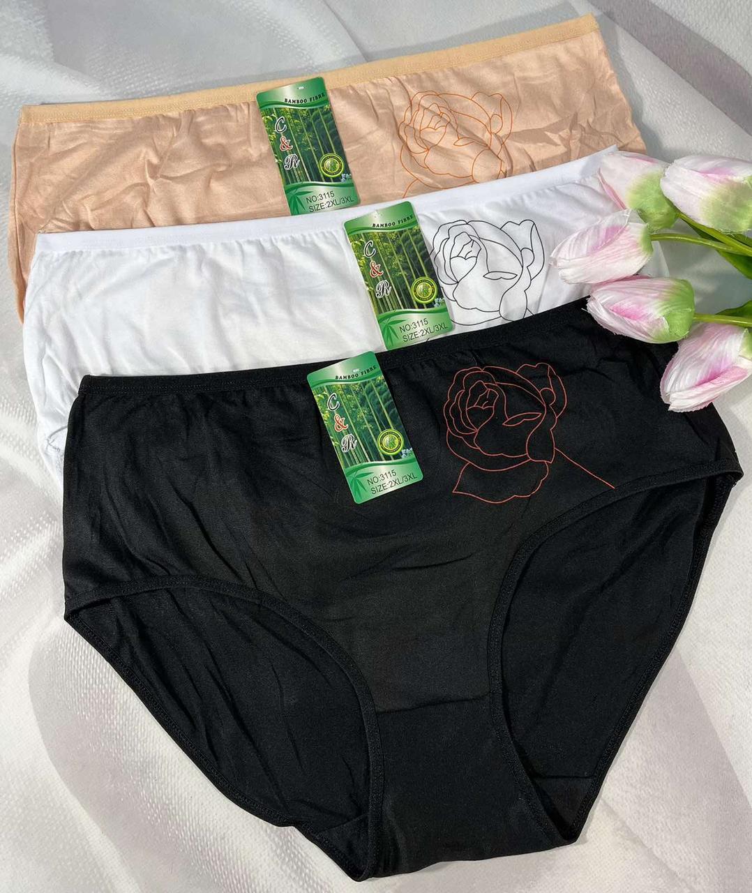 Труси жіночі Timanni бамук Розмір 2/3хл ( 56-58), 3/4хл (58-60) 5/6 хл (60-62)