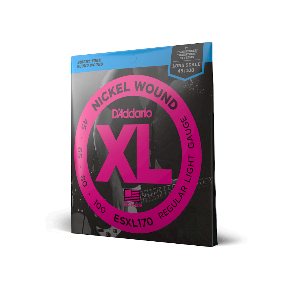D'ADDARIO ESXL170 XL NICKEL WOUND BASS REGULAR LIGHT DOUBLE BALL END (45-100)