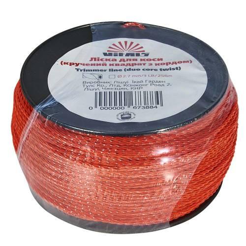 Волосінь для тримерів в бухті Vitals (кручений квадрат із кордом) 2.7мм*3LB (256 м.), фото 1