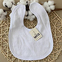 Слинявчик на липучці "Махра" Однотон Білий Махра арт.27080087