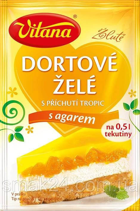 Залі зі смаком тропічних фруктів з агаром Vitana Dortové | elé tropik 10 г Чехія