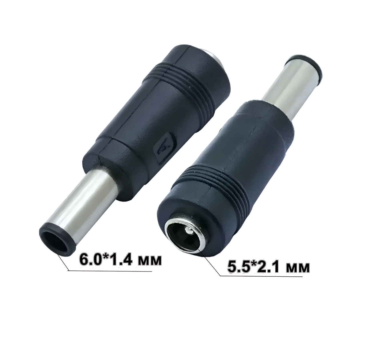 Адаптер роз'єму DC 5.5*2.1 на 6.0*1.4, фото 1