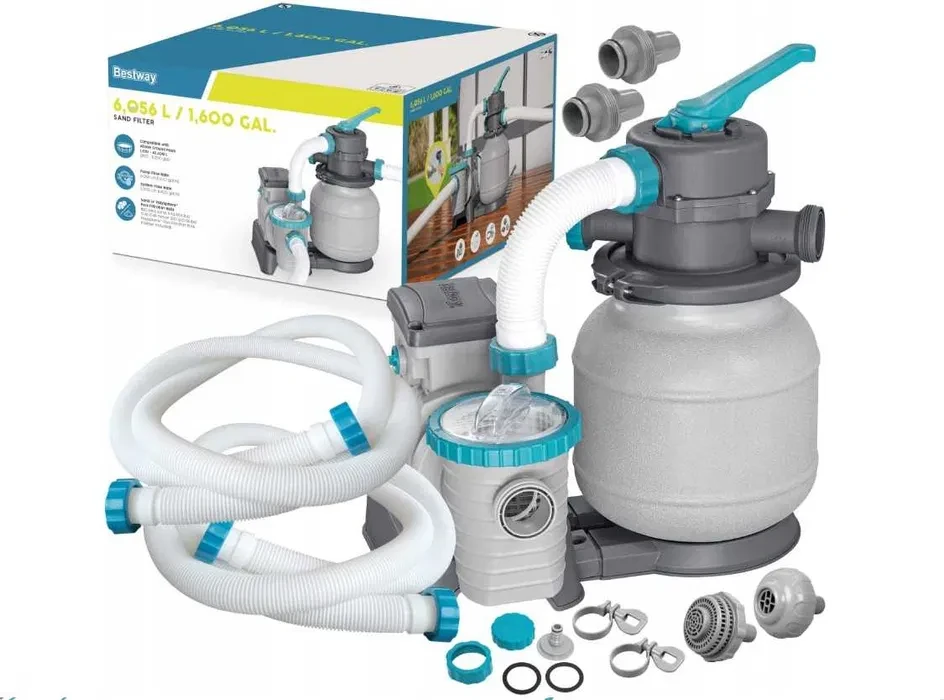 Bestway 58497 6056 л/год Пісочний фільтр насос для басейнів, фото 1
