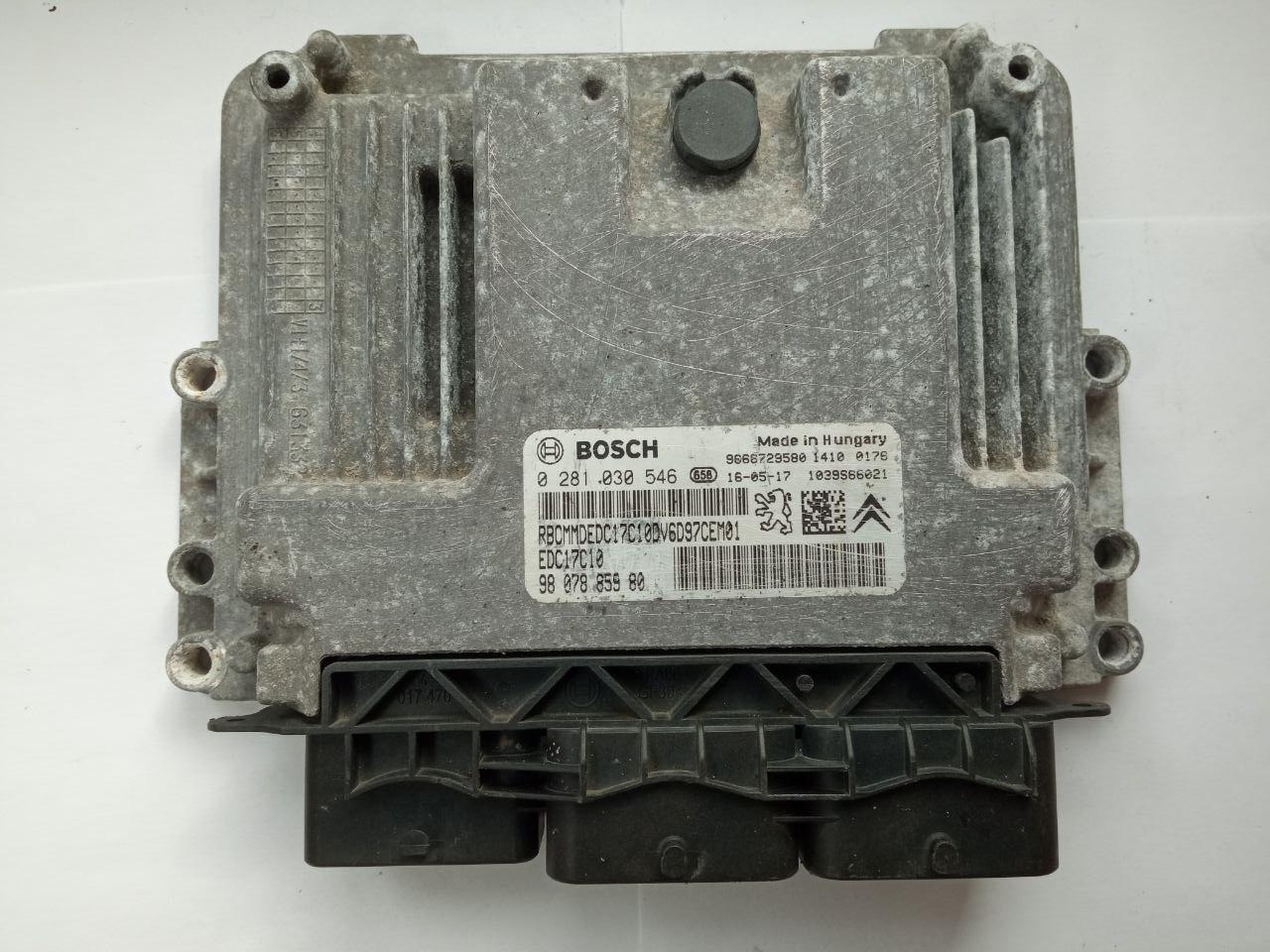 Електронний блок керування Peugeot / Citroen Bosch 0 281 030 546 / 0281030546 / 98 078 859 80 / 9807885980