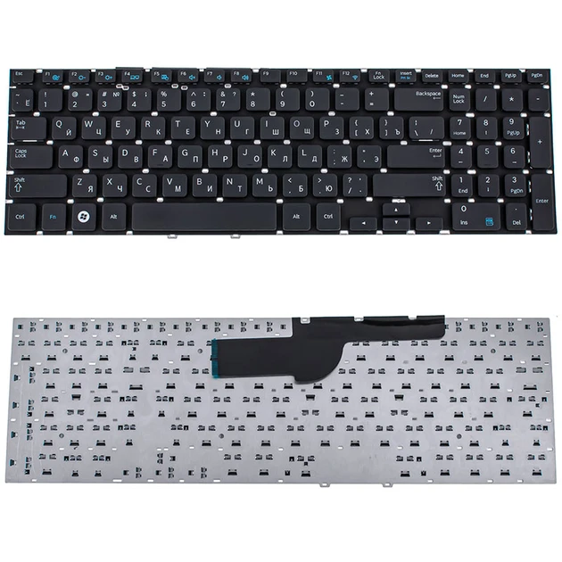 Клавiатура для ноутбука SAMSUNG (NP270, NP300E5V, NP350, NP355, NP550) rus, black, без фрейма