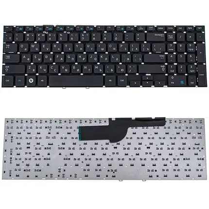 Клавiатура для ноутбука SAMSUNG (NP270, NP300E5V, NP350, NP355, NP550) rus, black, без фрейма, фото 1