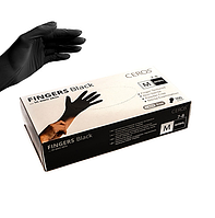 Нітрилові рукавички CEROS Fingers® Black