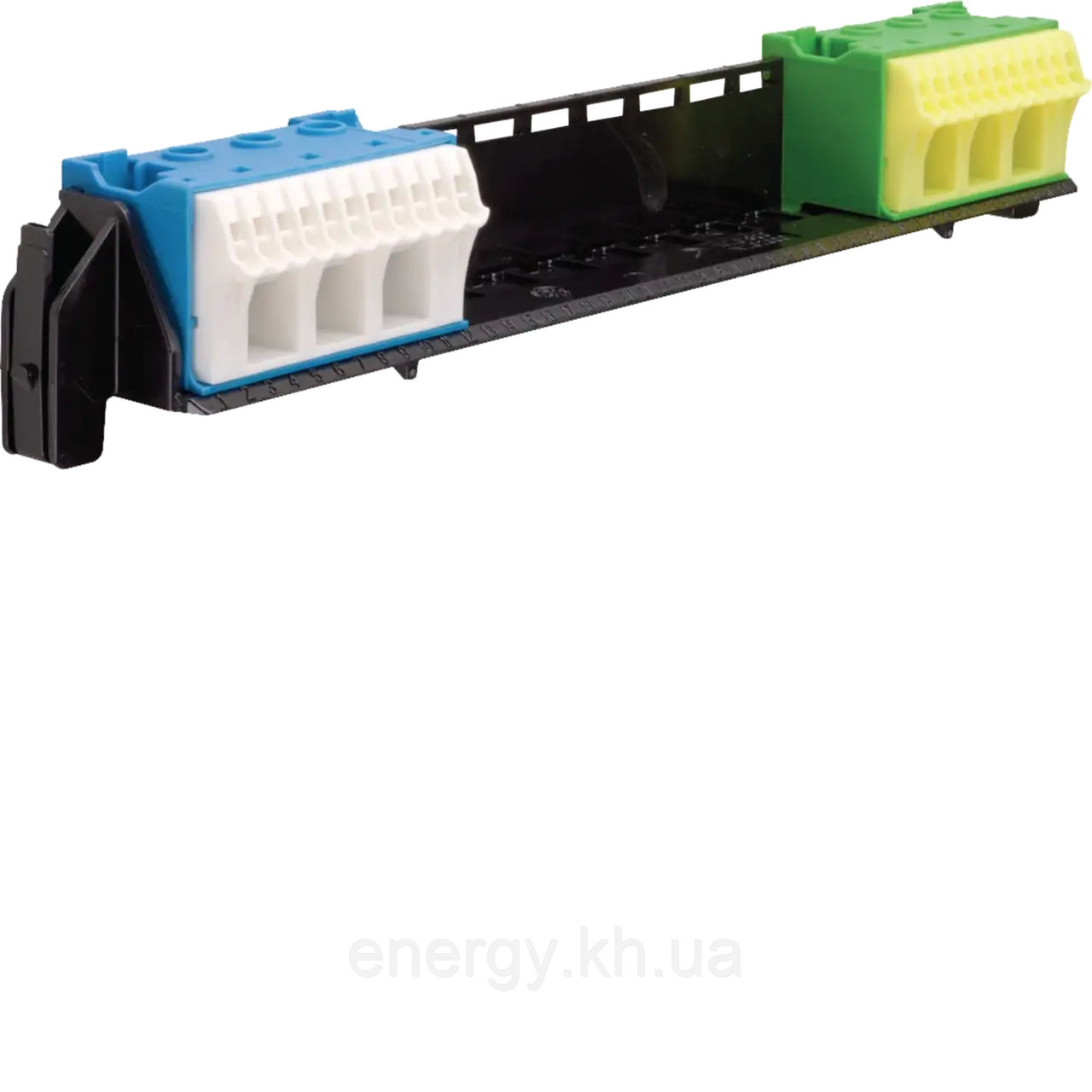 VZ461 Hager – Клеми N і PE з тримачем для 1-рядного щита Volta, фото 1