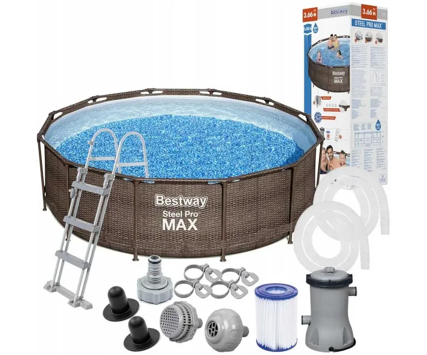 Bestway Steel Pro Max 366х100 см 9150л 56709 Каркасний басейн, фото 1