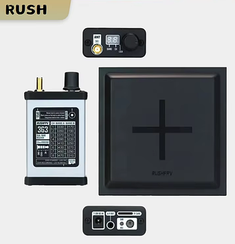 Патч антена RushFPV 3.3G 15.8dBi та відеоприймач RUSHFPV VRX 3.3G для FPV Вбудований DVR