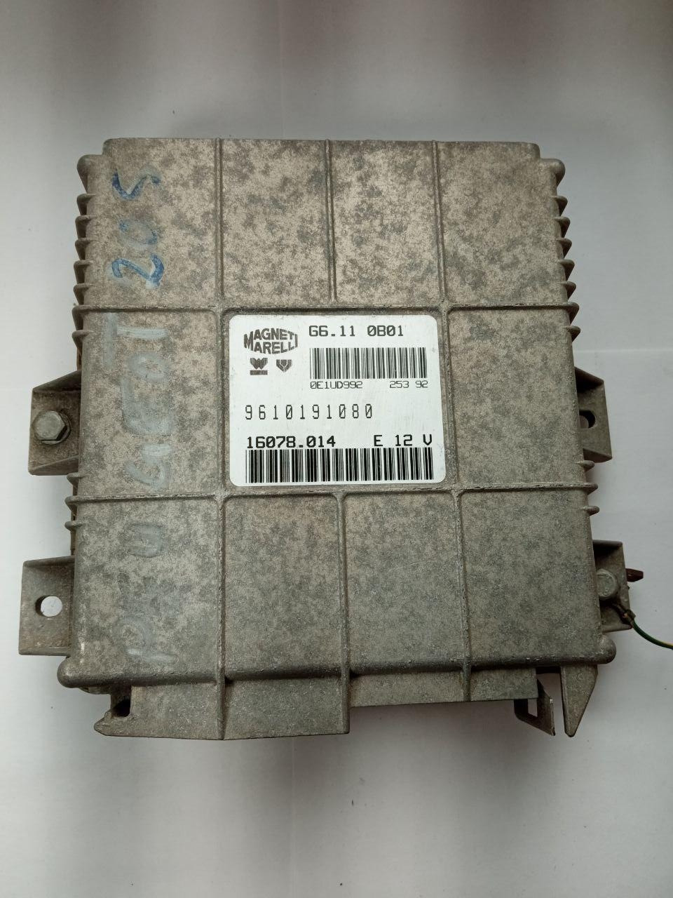 Електронний блок керування Peugeot 205 Magneti Marelli G 6.11 0B01 / G6110B01 / 9610191080 / 16078.014 / 16078014 / E12V