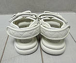 Дитячі стильні босоніжки TFD для дівчинки шанельки білі 23-29, фото 7