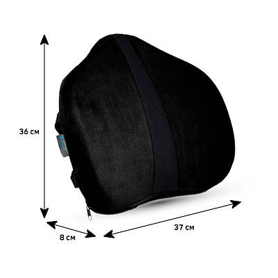 Ортопедічна подушка під спину - СorrectLine Max Correct Shape® чорний