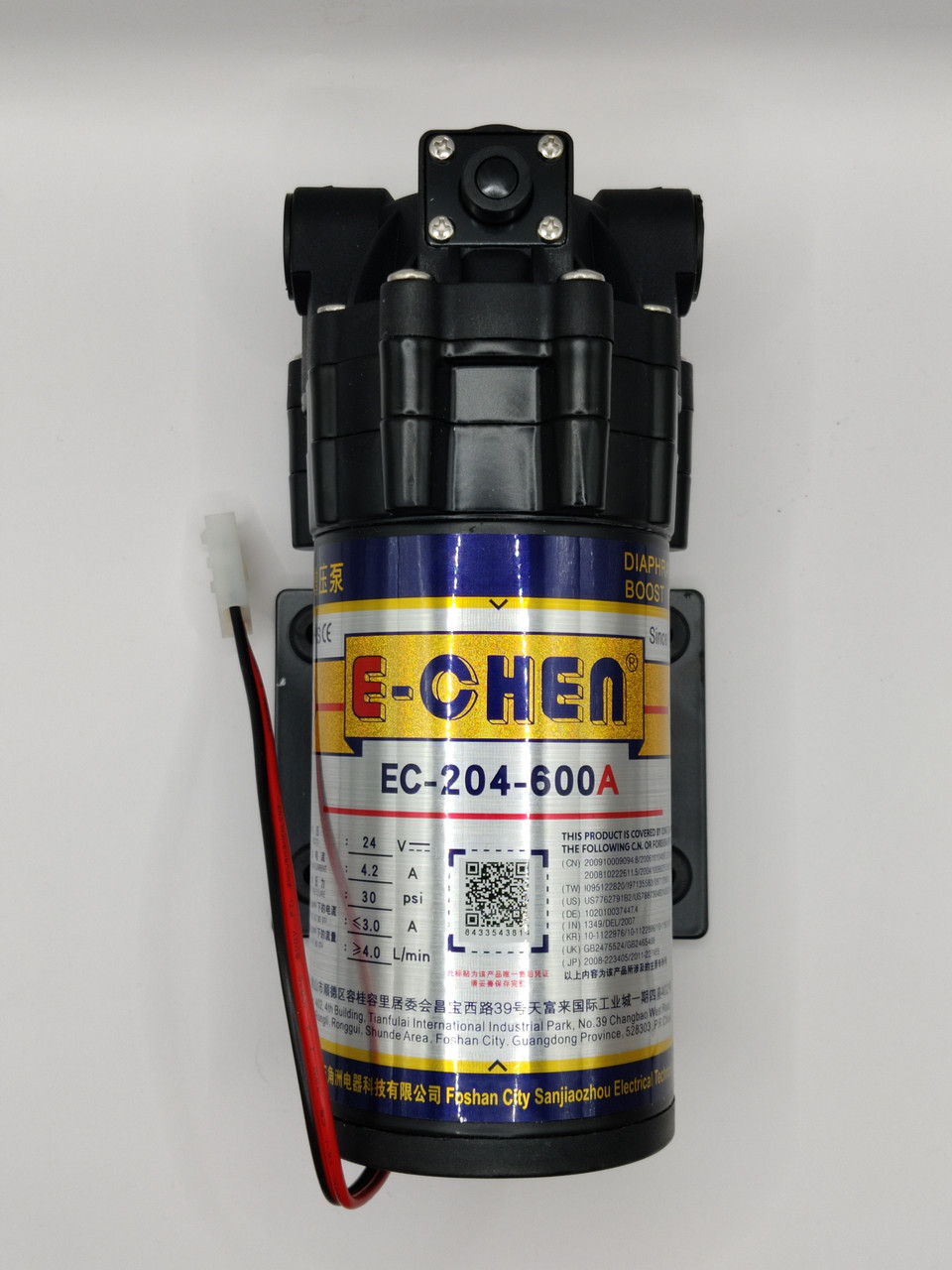 Насос підвищення тиску E-CHEN EC-204-600A (24V)