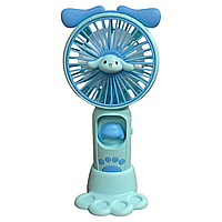 Мінівентилятор S-086 (1,5W/вбуд. акум./0,5А/1р/з підсвічуванням/ЗП USB-штекер) в асорт.