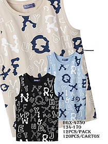 Майки для хлопчиків оптом, Glo-story, 134-164 см,  № BBX-4750