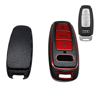 Чохол для ключа Audi червоний
