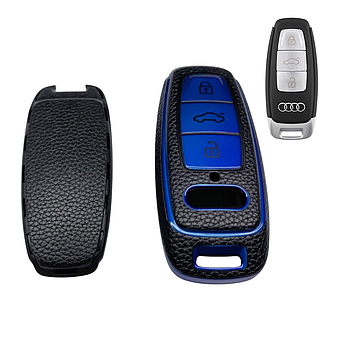 Чохол для ключа Audi синій