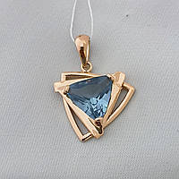 Золотий кулон із топазом 585 проби