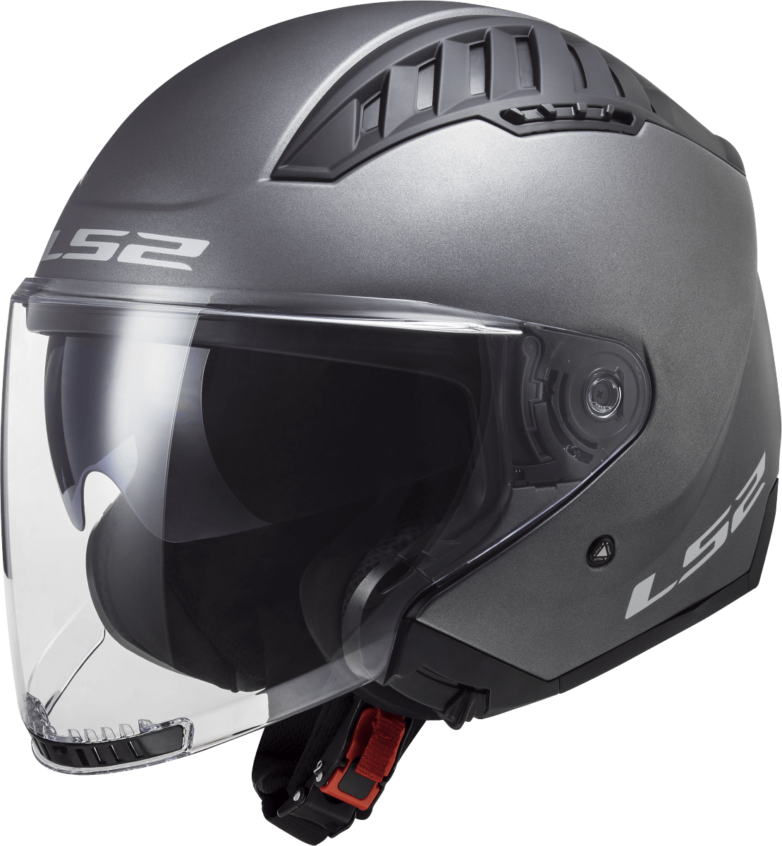 Мотошолом відкритий LS2 OF600 Copter 2 Matt Titanium, фото 1