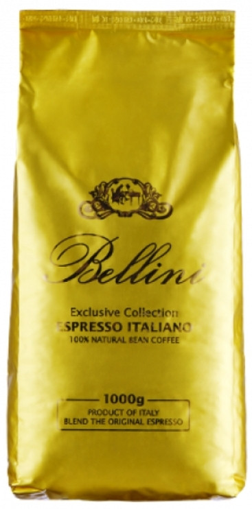Кава в зернах Bellini GOLD 1000г, купаж 70/30, свіже обсмажування 
(Bellini Espresso Italiano Gold)